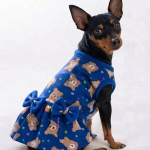 Vestido Pet modelo com 2 laços, em Soft